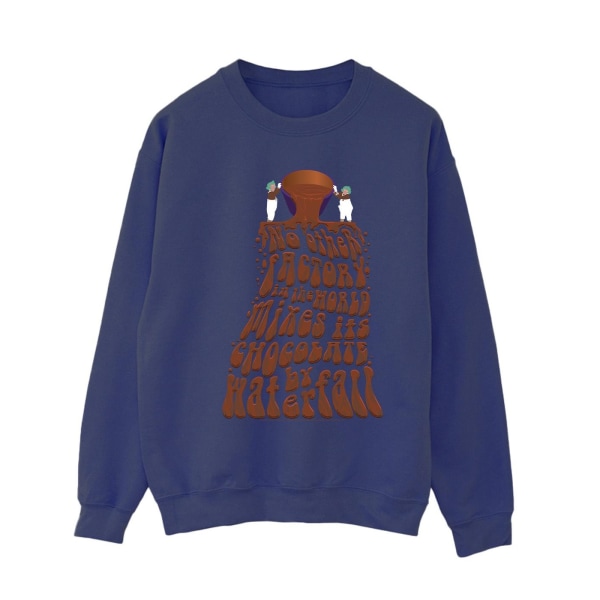 Willy Wonka Dam/Dam Choklad Vattenfall Sweatshirt S Marinblå Navy Blue S