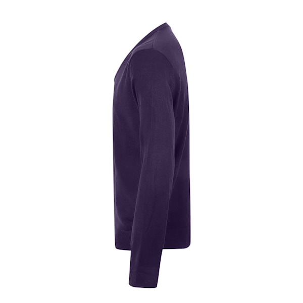 Henbury Herr Bomull Akryl V-ringad Sweatshirt M Lila Purple M