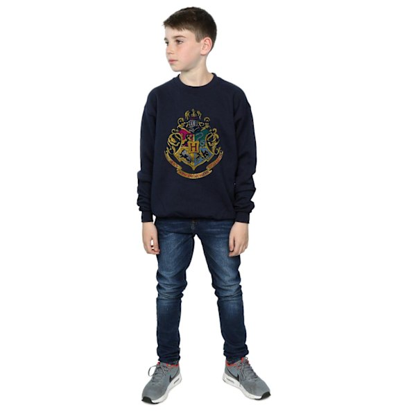 Harry Potter Pojkar Hogwarts Hus Bomullströja 7-8 År N Navy Blue 7-8 Years
