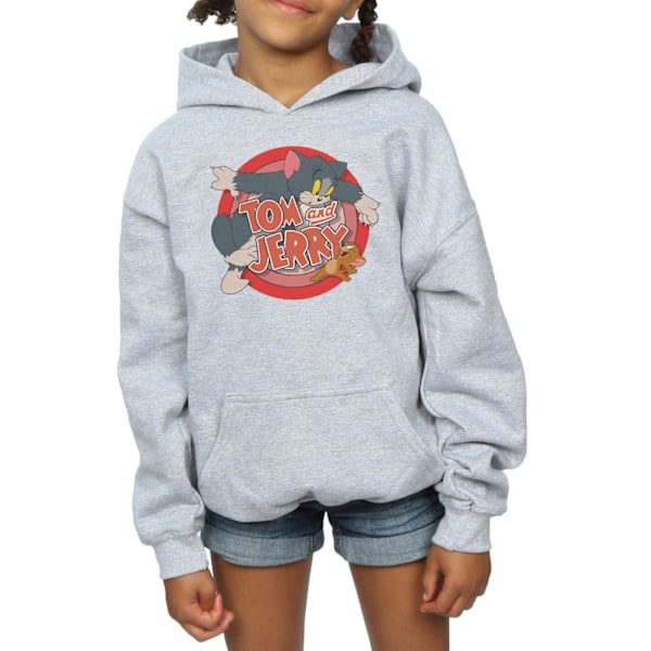 Tom And Jerry Girls Classic Catch Hoodie 12-13 år Sports Grå Sports Grey 12-13 Years