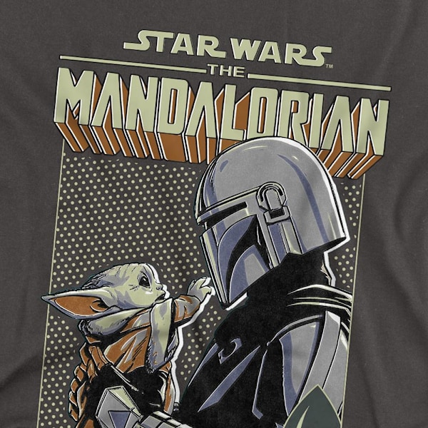 Star Wars: The Mandalorian Unisex Vuxen Legend Continues Grogu Charcoal XL