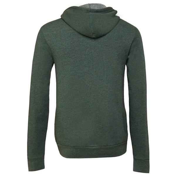 Canvas Unisex Dragkedja Polycotton Fleece Tröja med Huva / Luva Heather Forest XS