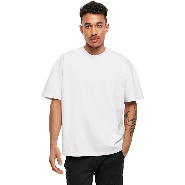 Bygg Ditt Varumärke Herrar Enfärgad Ultra Tjock T-shirt XS Vit White XS