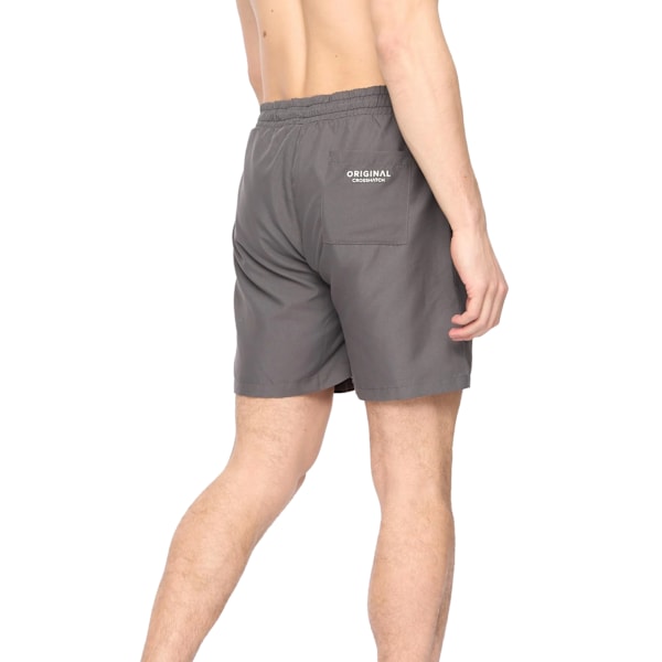 Crosshatch Wabasso Badshorts Herr L Kolgrå Charcoal L
