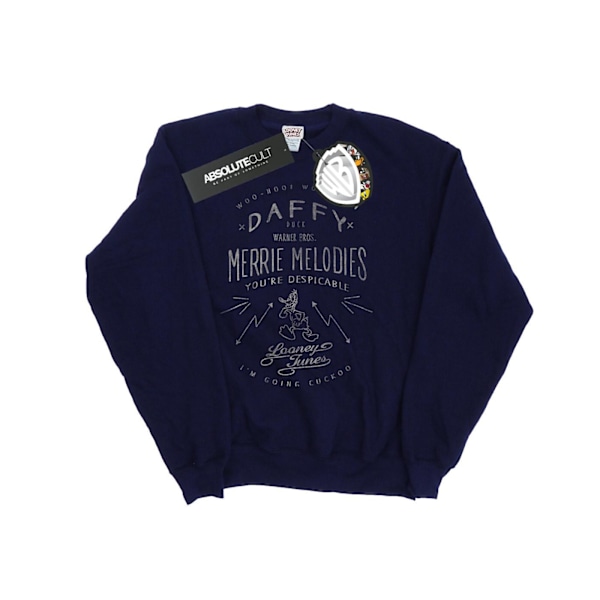 Looney Tunes Herr Daffy Duck Despicable Sweatshirt M Marinblå Navy Blue M