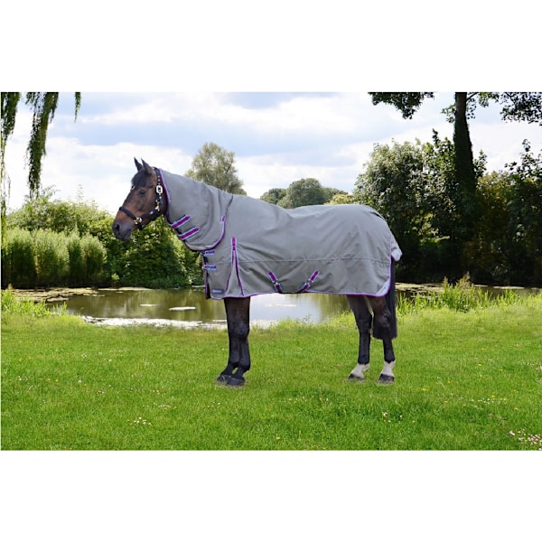 Hy DefenceX System 300 Combi Turnout Rug 6ft 9in Grå/Bär/Cool Blue Grey/Berry/Cool Blue 6ft 9in