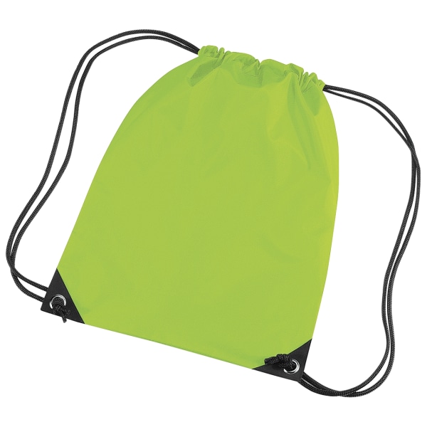 Bagbase Premium Gymsac Water Resistant Bag (11 liter) (Pack Of Lime One Size