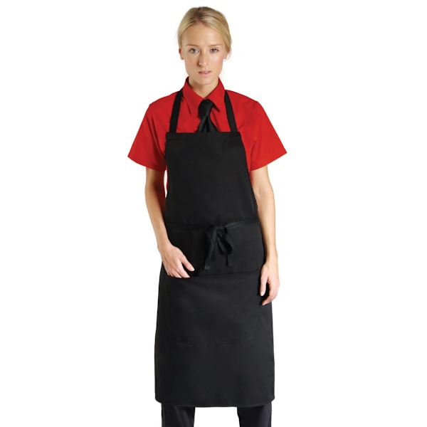 Dennys Unisex Polycotton Haklappsförkläde Utan Ficka En Storlek Black One Size