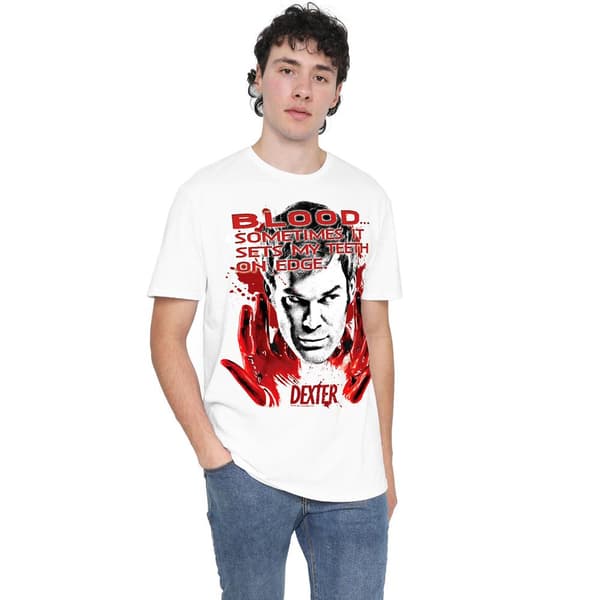 Dexter Herr Blod T-Shirt M Vit White M