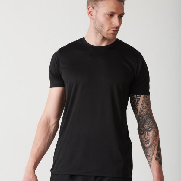 Tombo Mens Performance Recycled T-Shirt XL Svart Black XL