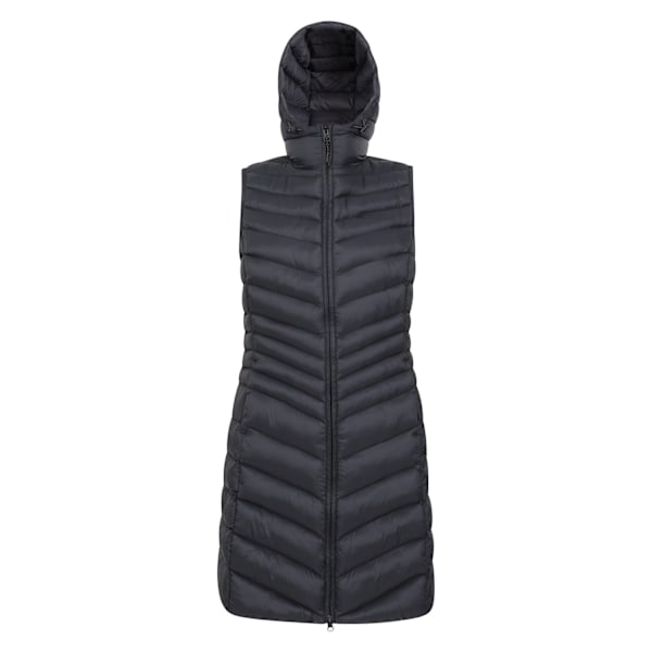 Mountain Warehouse Dam/Damer Florence Vadderad Lång Gilet 18 Black 18 UK