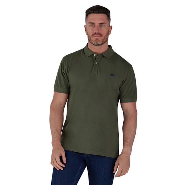 Raging Bull Herr Klassisk Ekologisk Pikétröja XL Armégrön Army Green XL