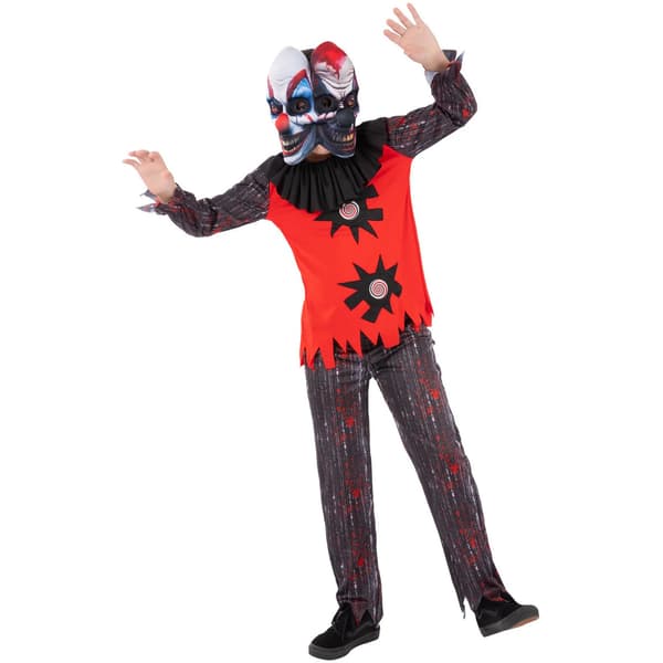 Smiffys Barn/Barn Chuckles Clown Kostym 7-9 År Bla Black/Red 7-9 Years