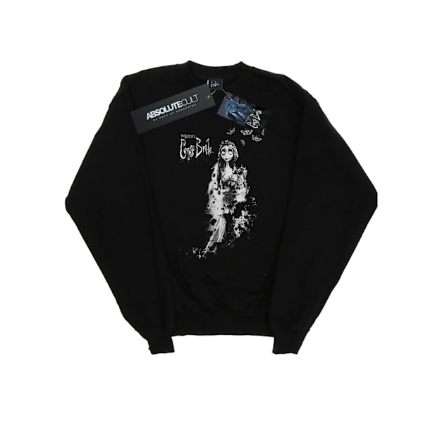 Corpse Bride Damkläder/Dam Distressed Bride Sweatshirt M Svart Black M
