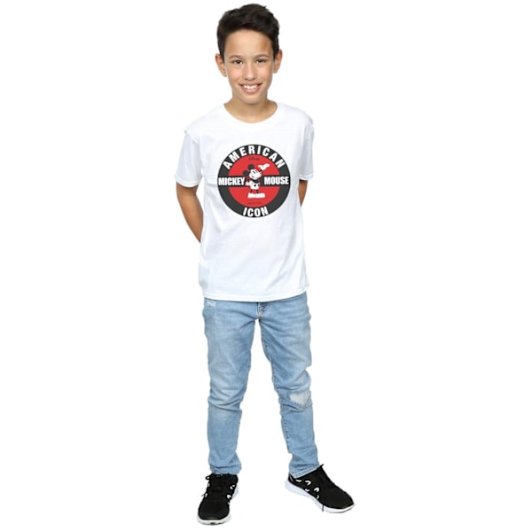 Disney Boys Mickey Mouse American Icon T-shirt 9-11 år Vit White 9-11 Years