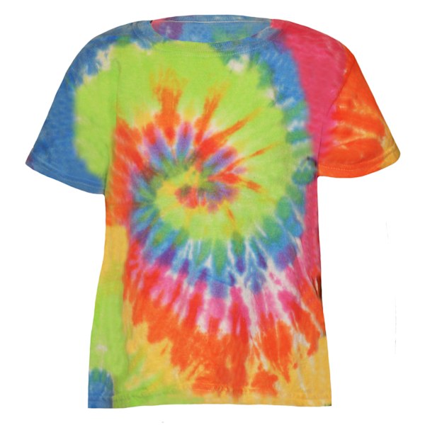 Colortone Barn/Barnens Regnbåge Tie-Dye T-shirt i tung bomull XS Eternity XS