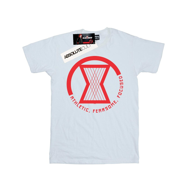 Marvel Mens Black Widow Movie Athletic Logo T-Shirt S Vit White S