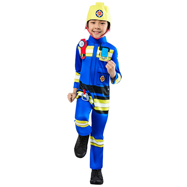 Brandman Sam Pojkdräkt 2-3 År Blå Blue 2-3 Years