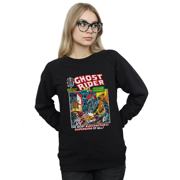 Marvel Dam/Kvinnor Ghost Rider Sweatshirt M Svart Black M