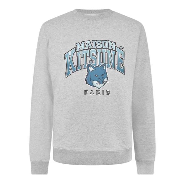 Maison Kitsuné Unisex Vuxen Fox Regular Sweatshirt M Grå Grey M