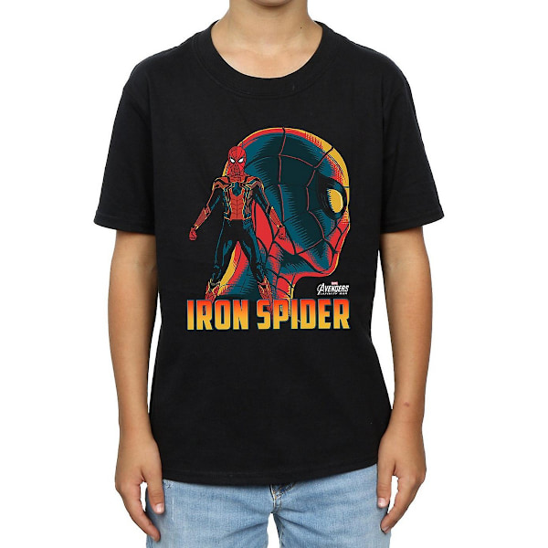 Avengers Infinity War Boys Iron Spider Character T-Shirt 5-6 år Black 5-6 Years