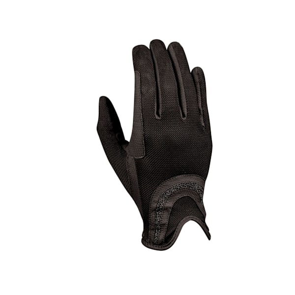 Dublin Mesh Palm Getläder Glitter Ridhandskar XL Svart Black XL