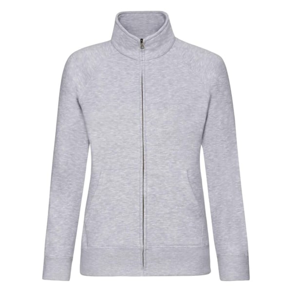 Fruit Of The Loom Dam/Kvinnors Lady-Fit Fleece Sweatshirt Jack Heather Grey M