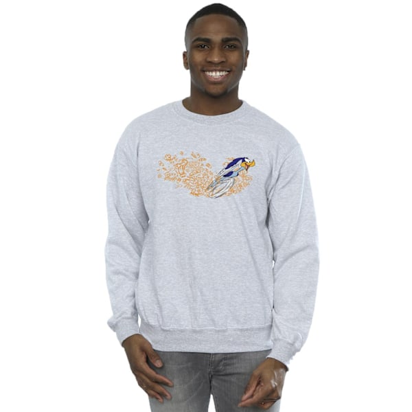 Looney Tunes ACME Doodles Road Runner Sweatshirt XXL Sport för män Sports Grey XXL