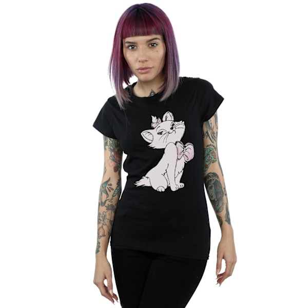 The Aristocats Dam T-shirt i bomull för kvinnor/damer Marie XL Svart Black XL