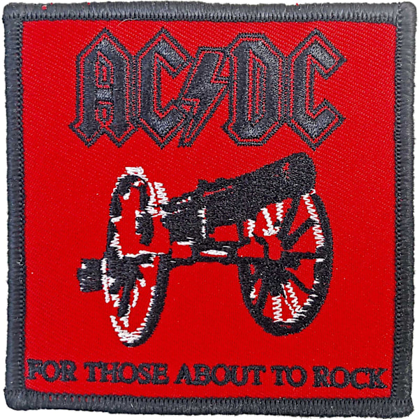 AC/DC For Those About To Rock Standard Strykjärnsmärke En Storlek R Red/Black/White One Size