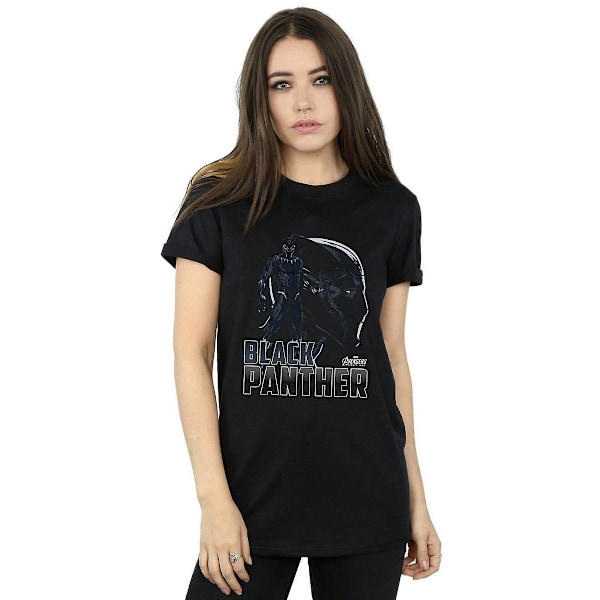 Avengers Infinity War Damkläder/Dam Black Panther Bomull Pojkvän Black 3XL