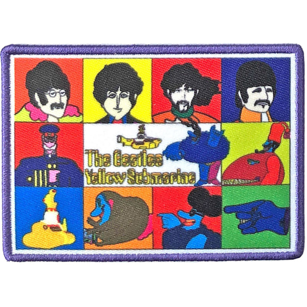 The Beatles Yellow Submarine Karaktärer Patch En Storlek Flerfärgad Multicoloured One Size
