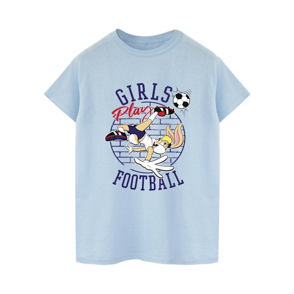 Looney Tunes Dam/Damer Lola Bunny Flickor Spela Fotboll Cotto Baby Blue XXL