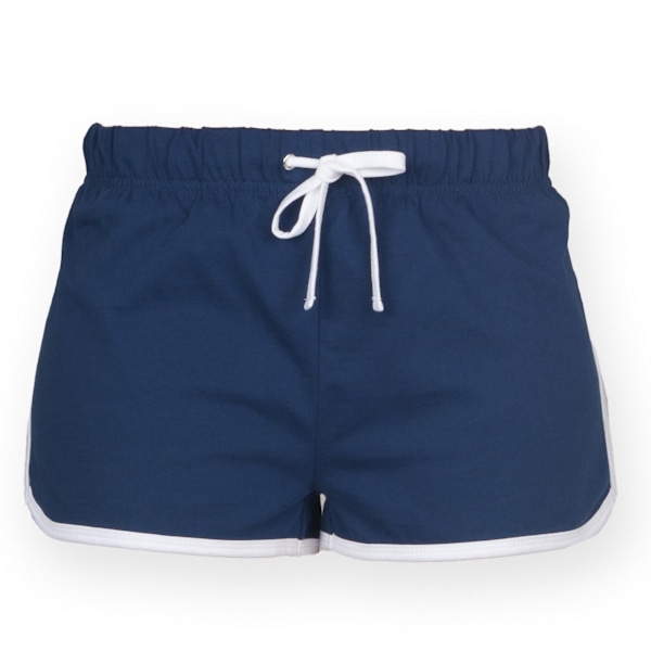 Skinni Minni Barn/Barn Retro Sportshorts 9-10 År Marinblå Navy / White 9-10 Years