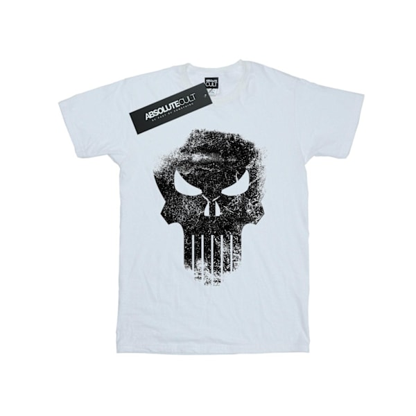 Marvel Boys The Punisher Distrressed Skull T-Shirt 9-11 år W White 9-11 Years