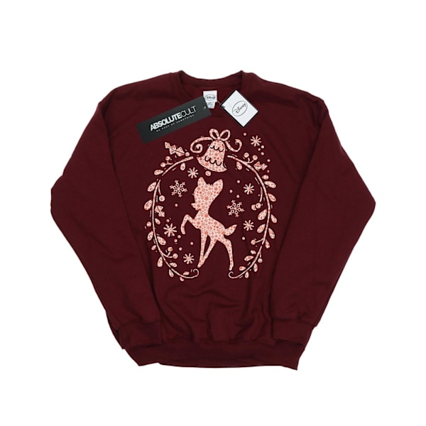 Disney Boys Bambi Julkrans Sweatshirt 9-11 År Bourgogne Burgundy 9-11 Years