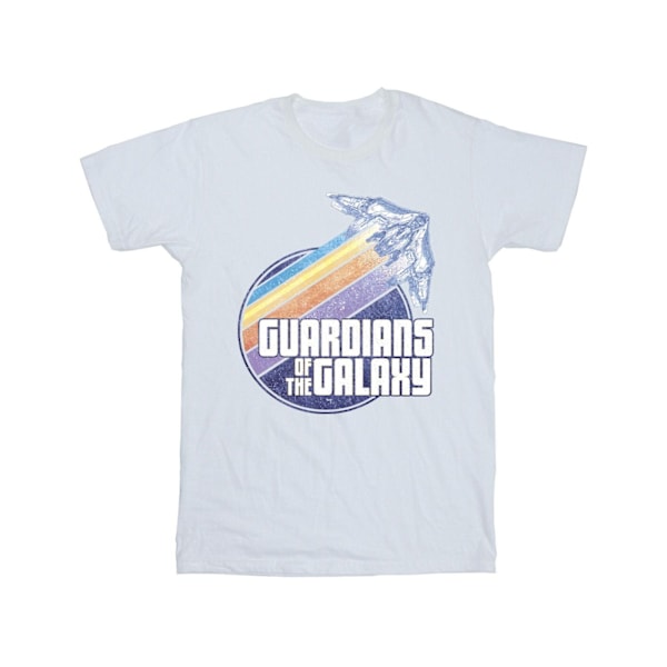 Guardians Of The Galaxy Badge Rocket T-shirt för män 4XL Vit White 4XL