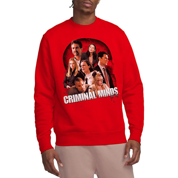 Criminal Minds Unisex Vuxen Brain Trust Sweatshirt XL Röd Red XL