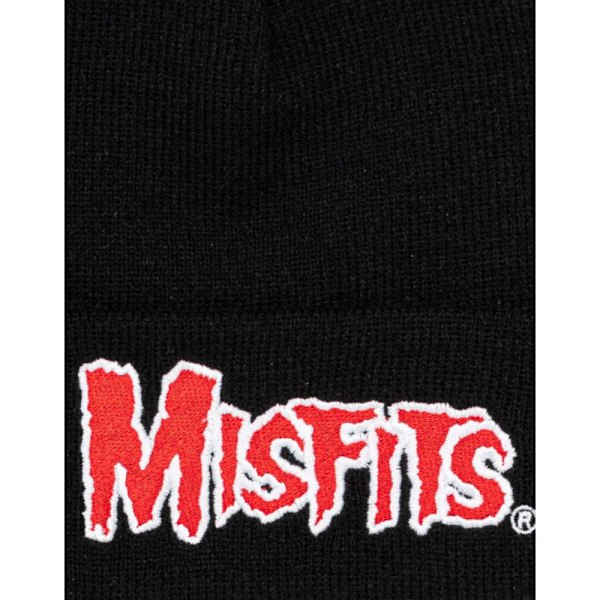 Misfits Logo Beanie One Size Svart Black One Size