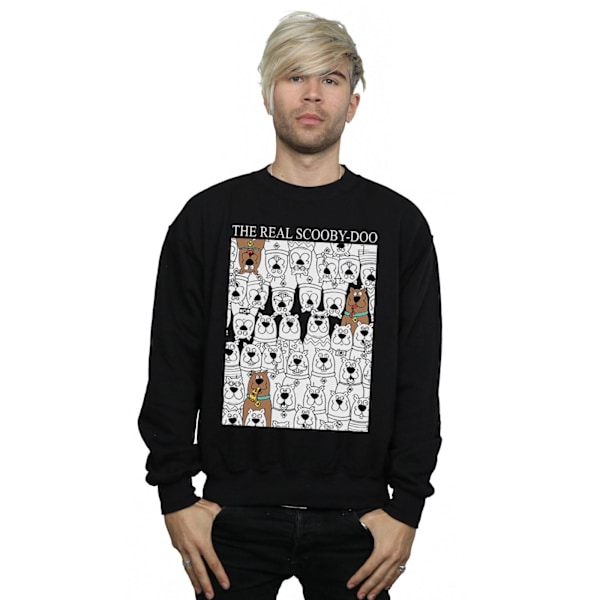 Scooby Doo Herr The Real Scooby Doo Sweatshirt M Svart Black M