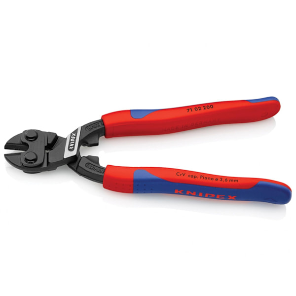 Knipex 71-serien Cobolt Kompakta Bultsaxar Flerkomponentshandtag Gr Multi Colour Multi Component Grip, 200mm