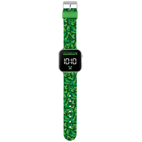 Minecraft barn/barn LED digital watch One Size grön/svart Green/Black One Size