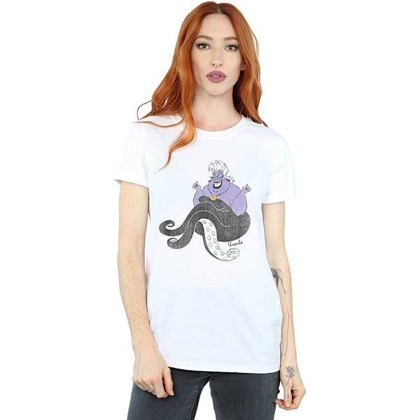 The Little Mermaid Dam/Damer Ursula Bomull Boyfriend T-Shir White S