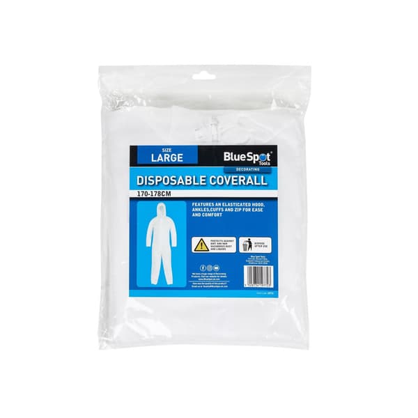 Bluespot Tools Engångsoverall Stor (170-178cm) Multi Colo Multi Colour Large (170-178cm)