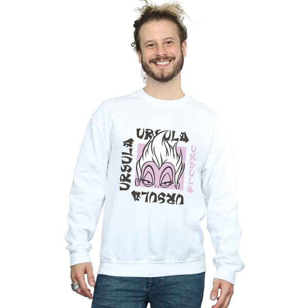 Disney herr Ursula Take Out sweatshirt L vit White L