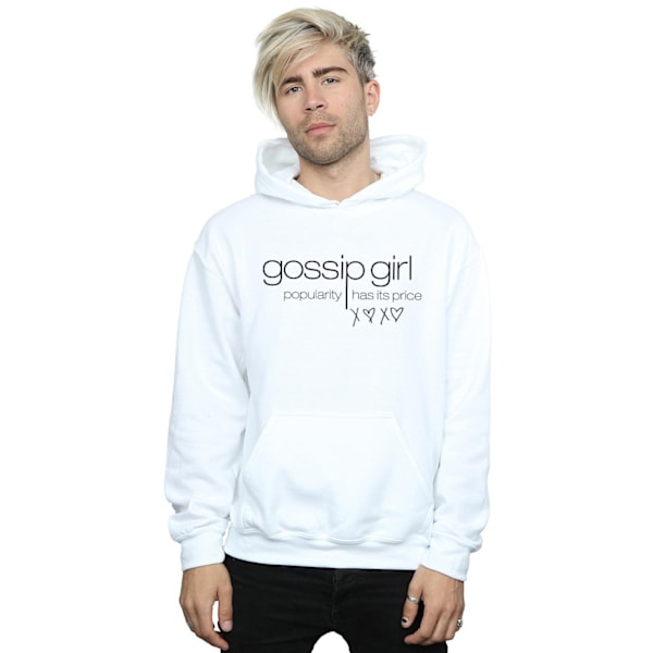 Gossip Girl Mens Popularity Has It´s Price Hoodie L Vit White L