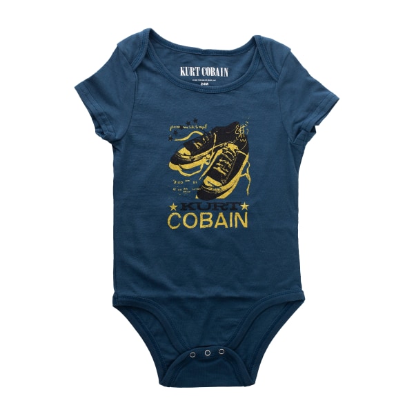 Kurt Cobain Baby Lace Babygrow 0-3 månader Marinblå Navy Blue 0-3 Months