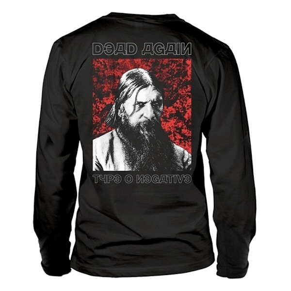 Type O Negative Unisex Vuxen Röd Rasputin Långärmad T-shirt Black L
