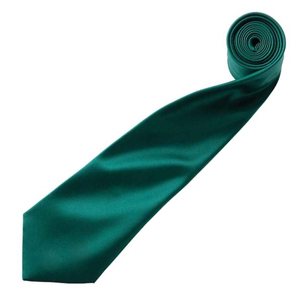 Premier Mens Plain Satin Tie (Narrow Blade) One Size Bottle Bottle One Size