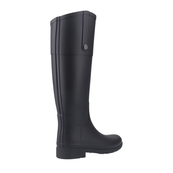 Hunter Dam/Dam Refined Riding Höga Matta Gummistövlar Black 4 UK